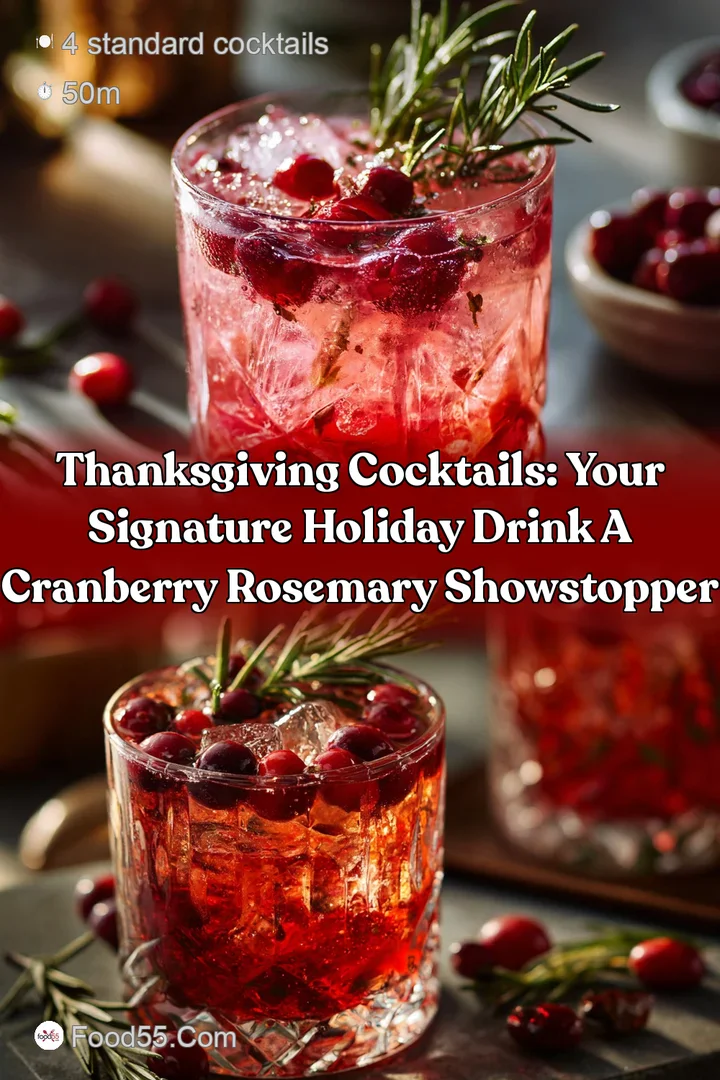 Thanksgiving Cocktails: Your signature holiday drink A Cranberry Rosemary Showstopper
