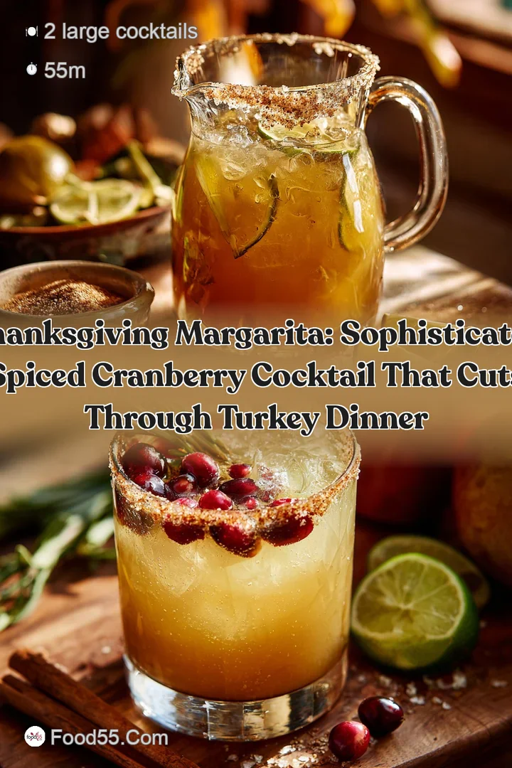 Thanksgiving Margarita: Sophisticated Spiced Cranberry Cocktail That Cuts Through Turkey Dinner