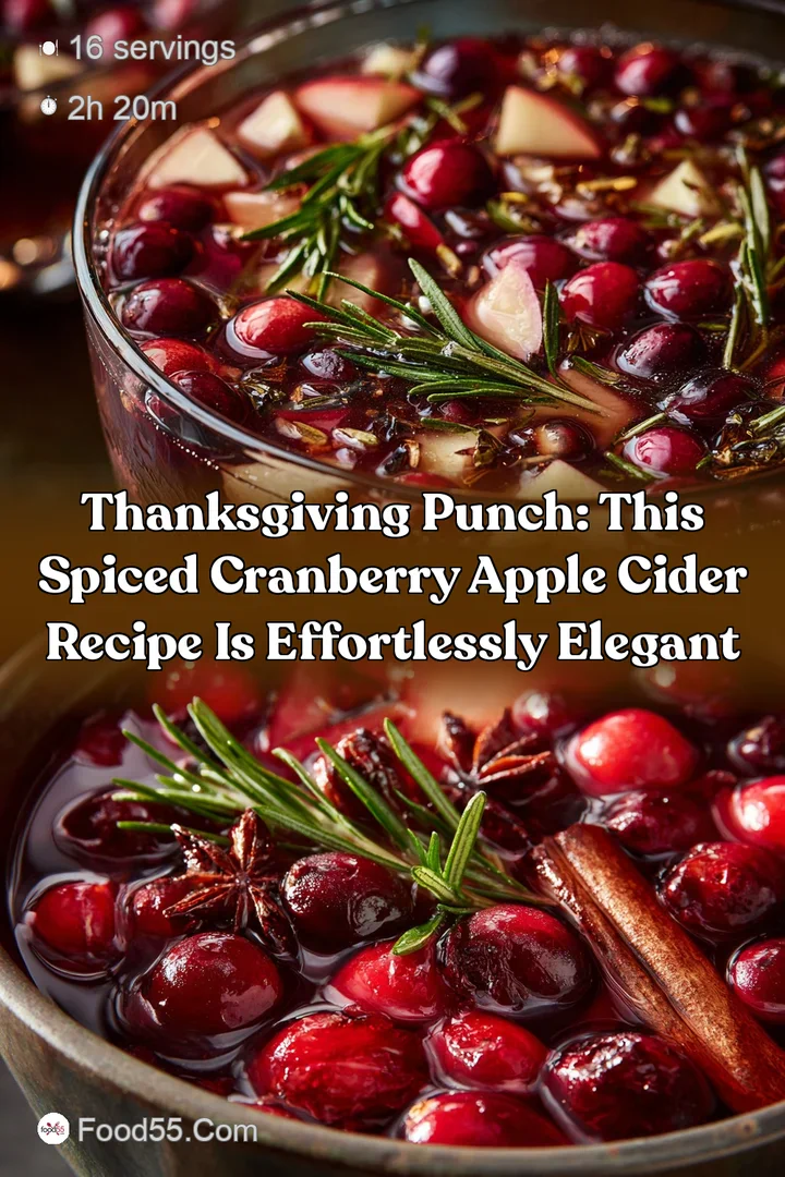 Thanksgiving Punch: This Spiced Cranberry Apple Cider Recipe is Effortlessly Elegant
