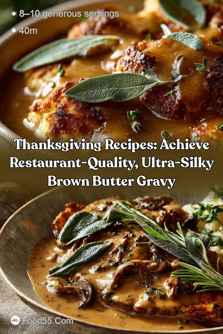 Thanksgiving Recipes: Achieve Restaurant-Quality Ultra-Silky Brown Butter Gravy