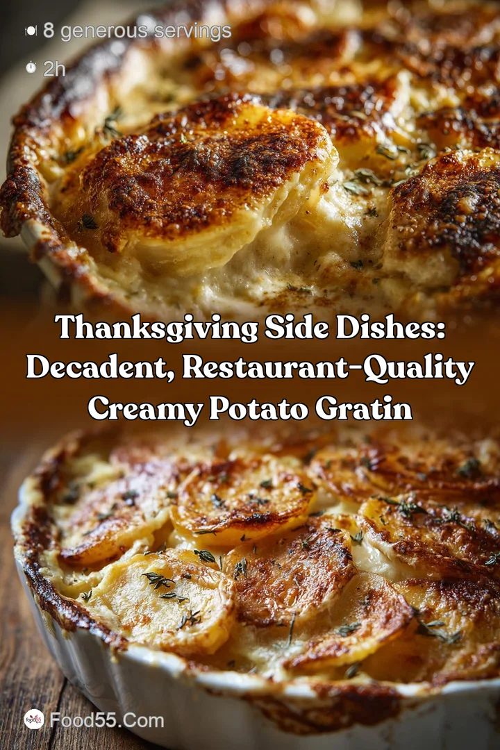 Thanksgiving Side Dishes: Decadent Restaurant-Quality Creamy Potato Gratin