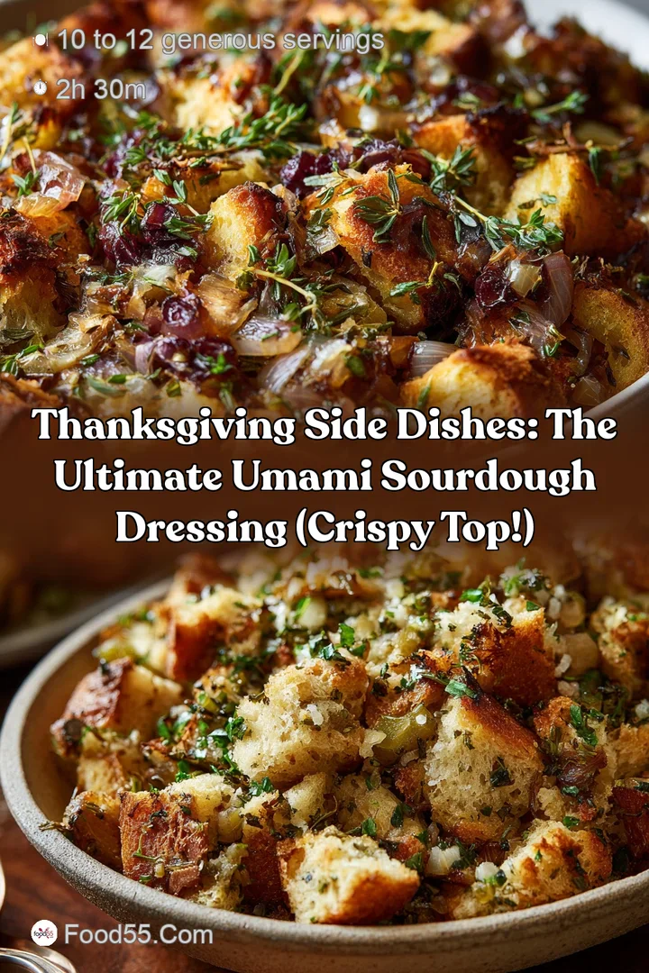 Thanksgiving Side Dishes: The Ultimate Umami Sourdough Dressing (Crispy Top!)