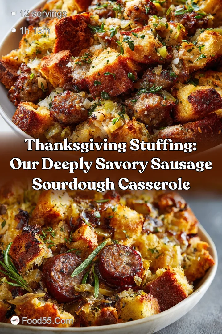 Thanksgiving Stuffing: Our Deeply Savory Sausage Sourdough Casserole