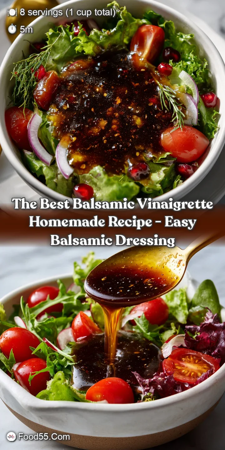 The BEST Balsamic Vinaigrette Homemade Recipe - Easy Balsamic Dressing
