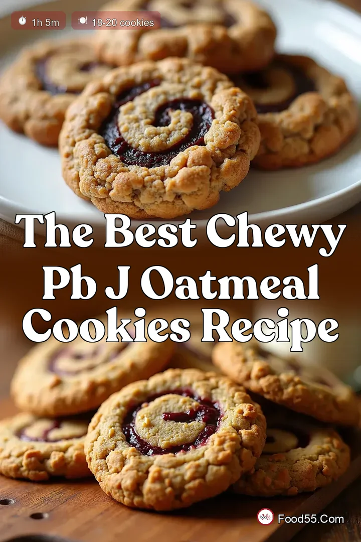 The Best Chewy PB J Oatmeal Cookies Recipe