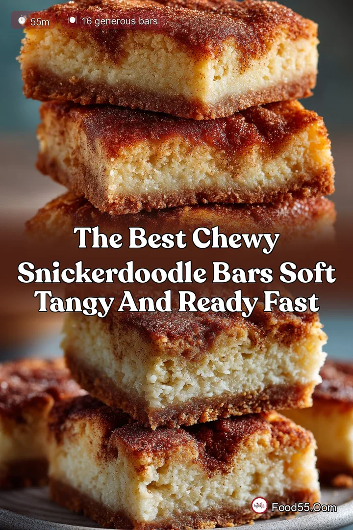 The Best Chewy Snickerdoodle Bars Soft Tangy and Ready Fast