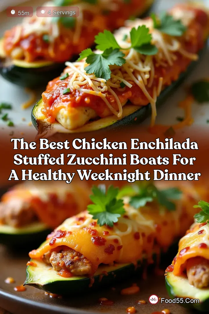 The Best Chicken Enchilada Stuffed Zucchini Boats for a Healthy Weeknight Dinner
