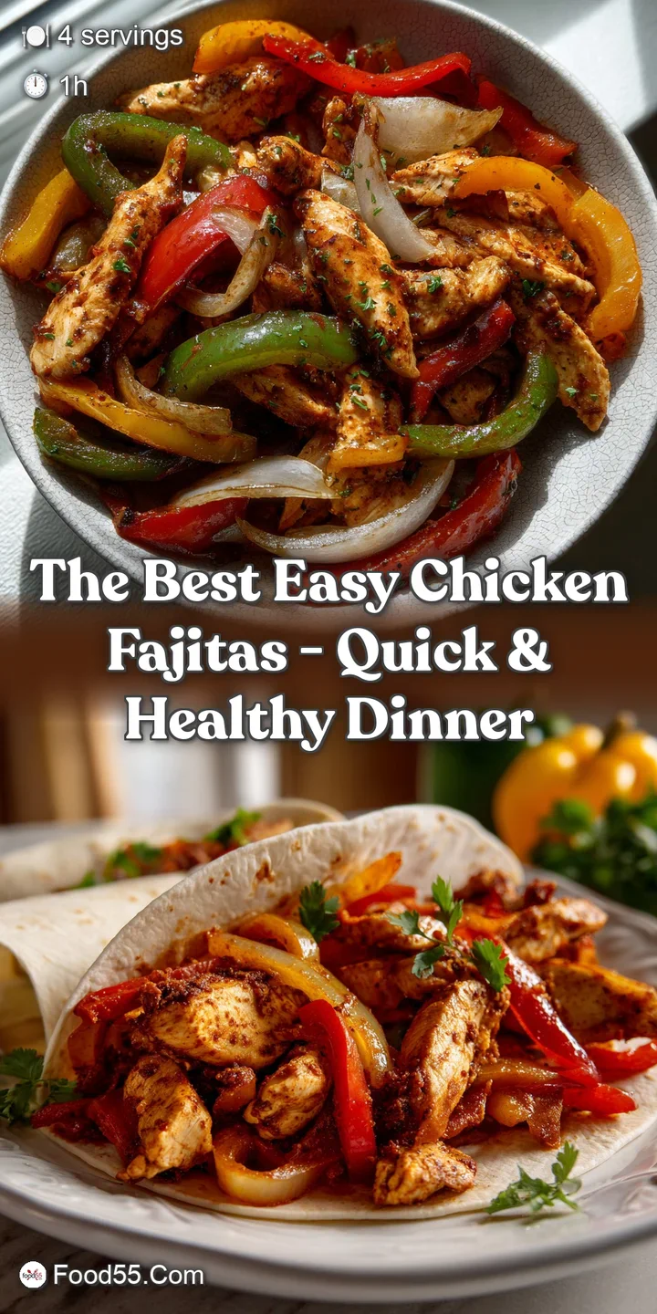 The BEST Easy Chicken Fajitas - Quick & Healthy Dinner