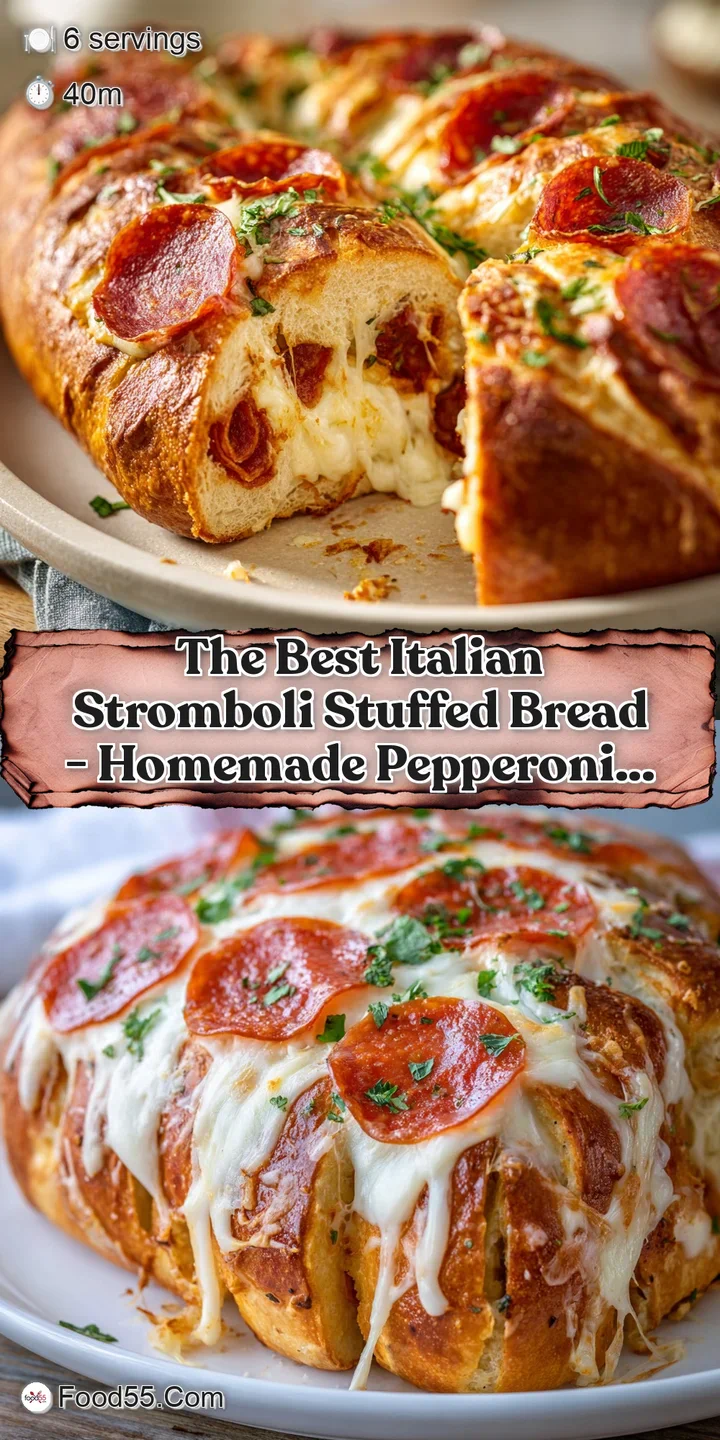 Close-up of a thick, baked bread pocket, golden-brown and crisp, bursting with savory, colorful ingredients peeking through.