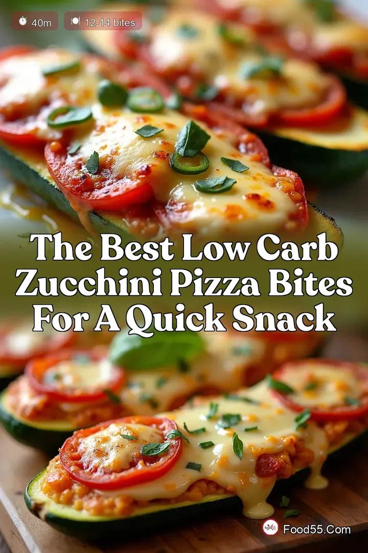 The Best Low Carb Zucchini Pizza Bites for a Quick Snack