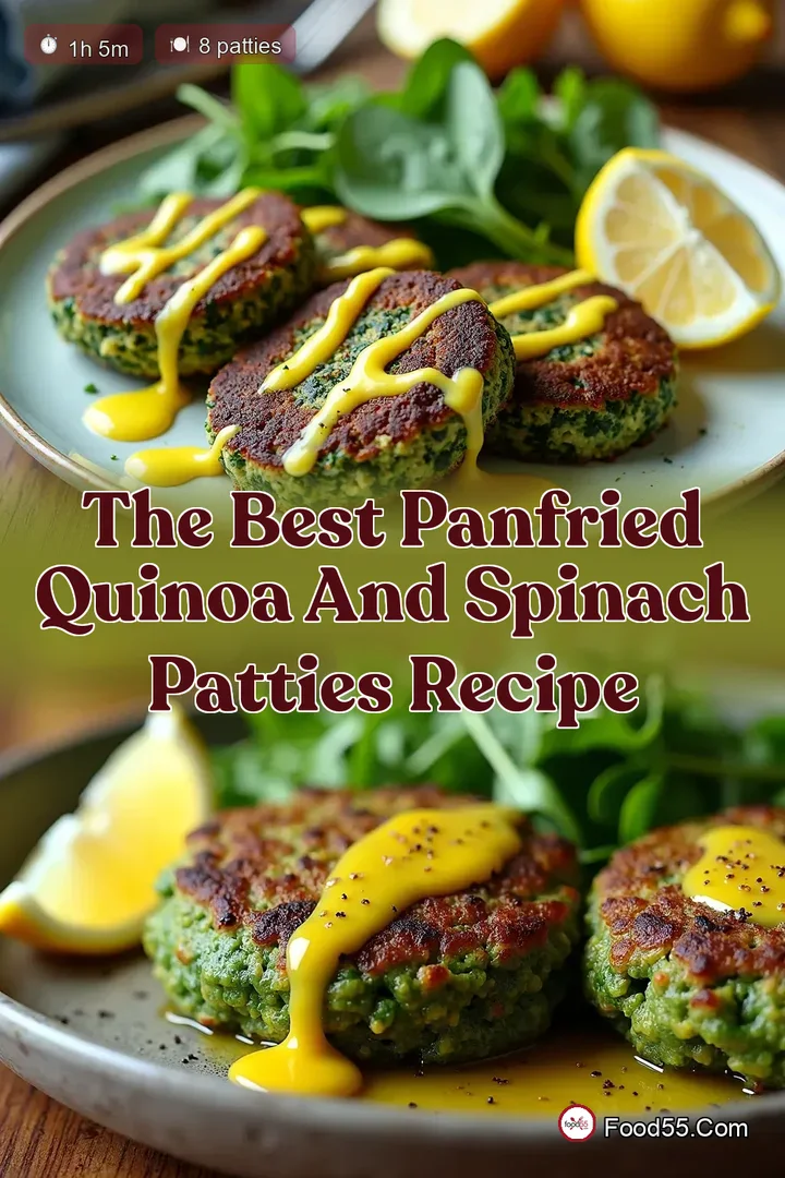 The Best PanFried Quinoa and Spinach Patties Recipe