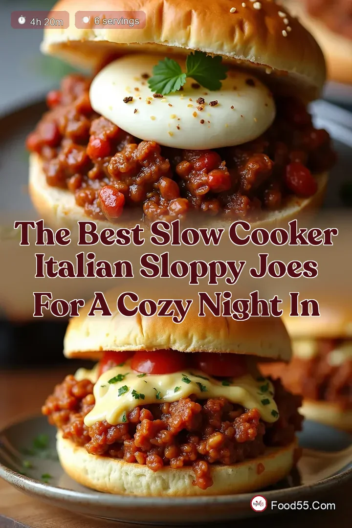 The Best Slow Cooker Italian Sloppy Joes for a Cozy Night In