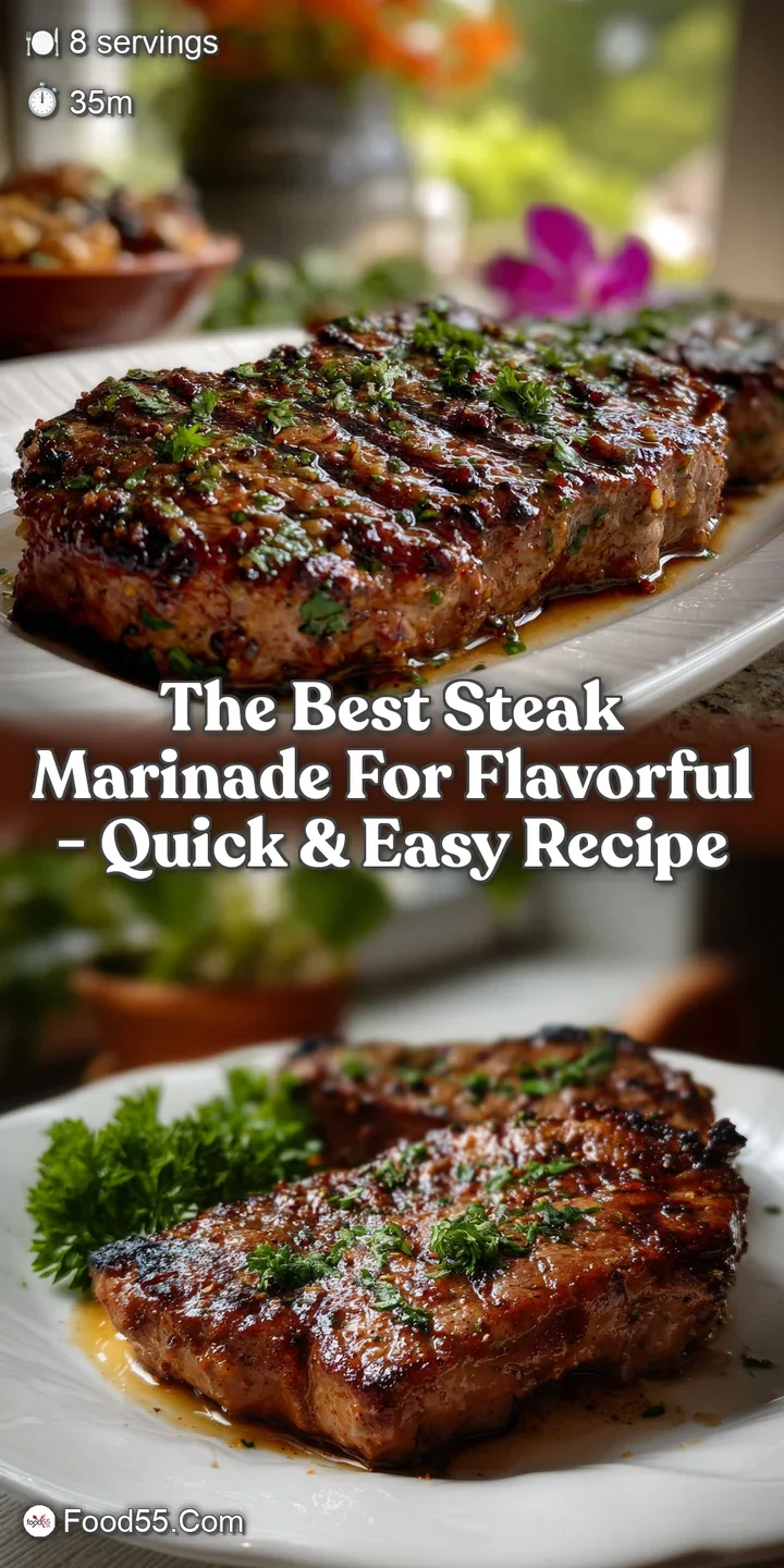 The Best Steak Marinade For Flavorful - Quick & Easy Recipe