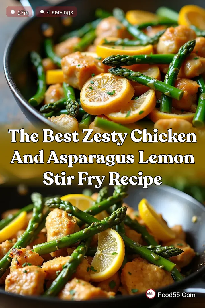 The Best Zesty Chicken and Asparagus Lemon Stir Fry Recipe