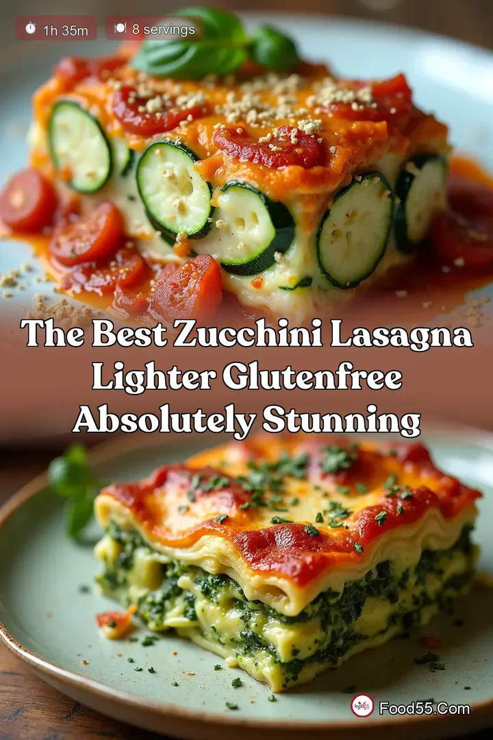The Best Zucchini Lasagna Lighter GlutenFree Absolutely Stunning