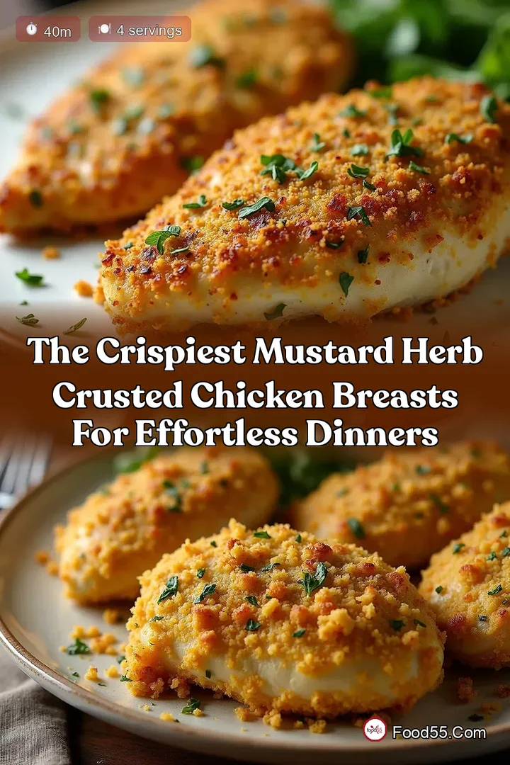The Crispiest Mustard Herb Crusted Chicken Breasts for Effortless Dinners