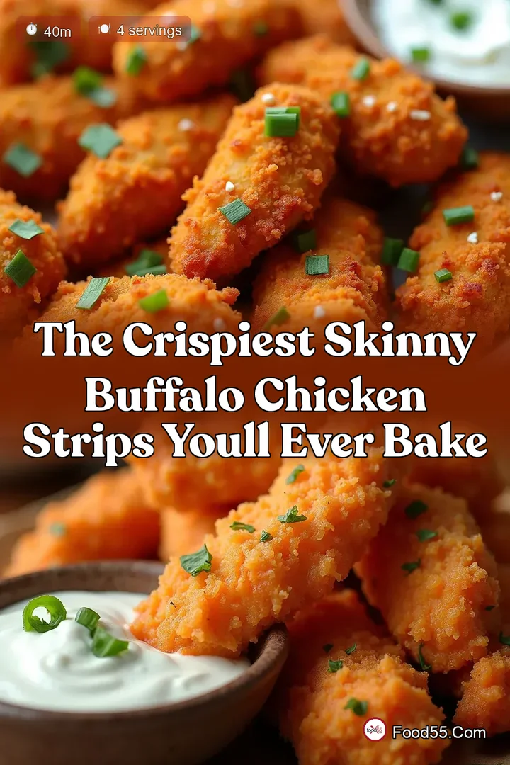 The Crispiest Skinny Buffalo Chicken Strips Youll Ever Bake