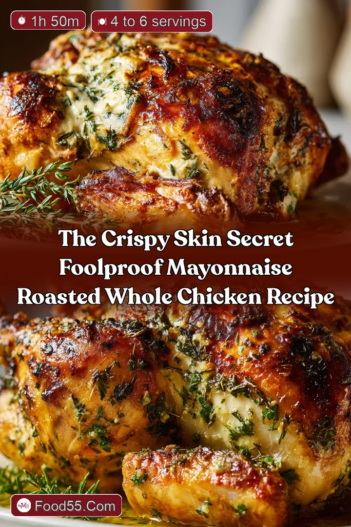The Crispy Skin Secret Foolproof Mayonnaise Roasted Whole Chicken Recipe