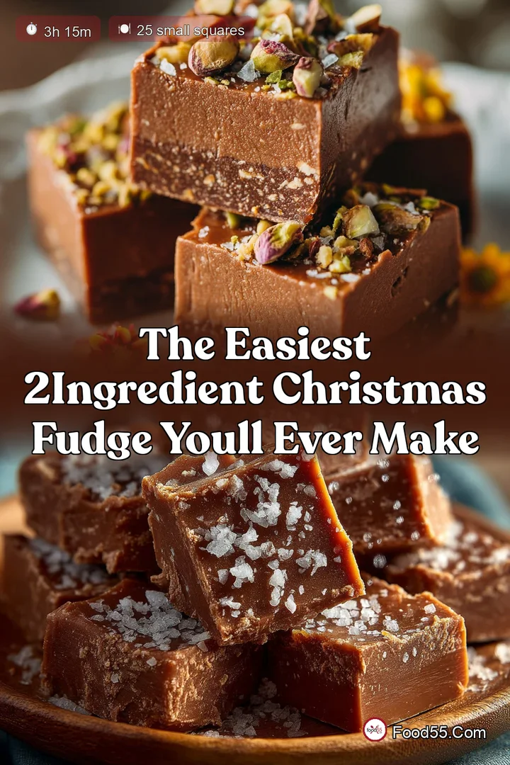 The Easiest 2Ingredient Christmas Fudge Youll Ever Make