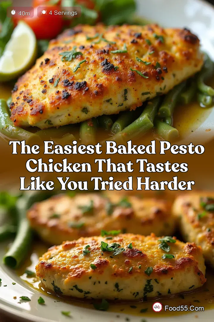 The Easiest Baked Pesto Chicken That Tastes Like You Tried Harder