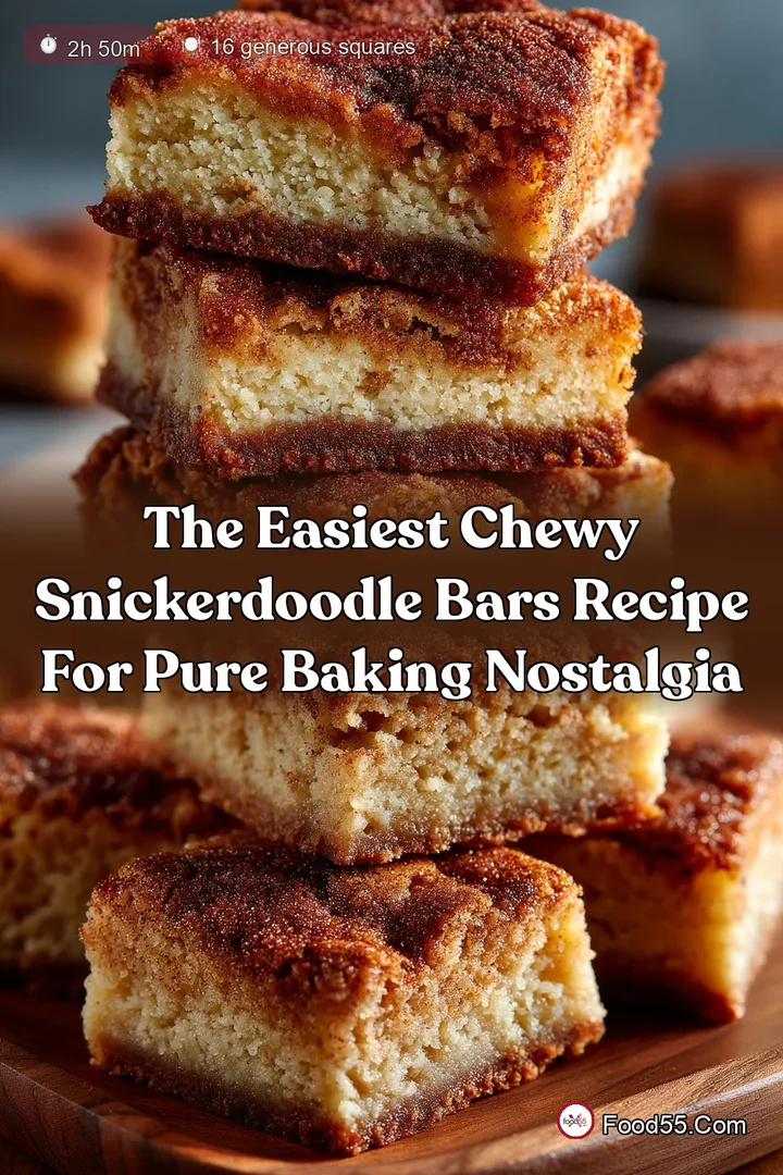 The Easiest Chewy Snickerdoodle Bars Recipe for Pure Baking Nostalgia