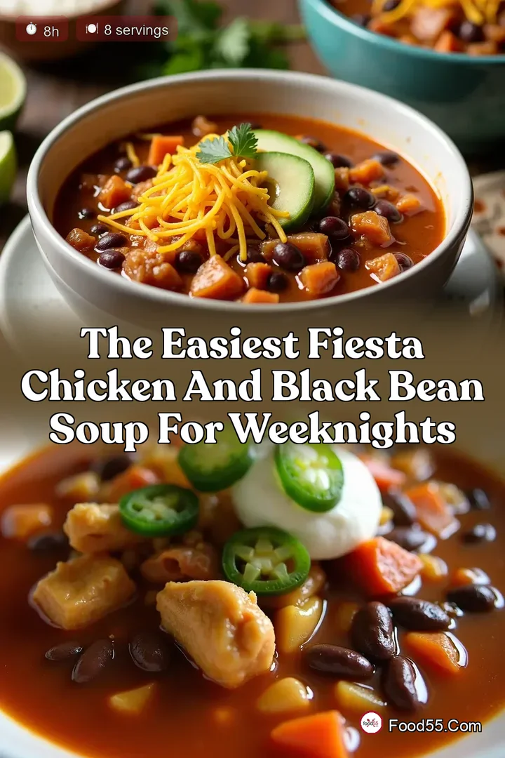 The Easiest Fiesta Chicken and Black Bean Soup for Weeknights