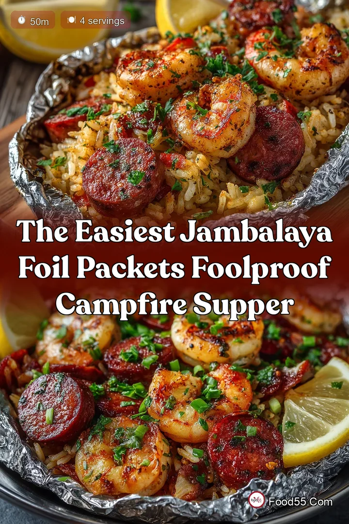 The Easiest Jambalaya Foil Packets Foolproof Campfire Supper