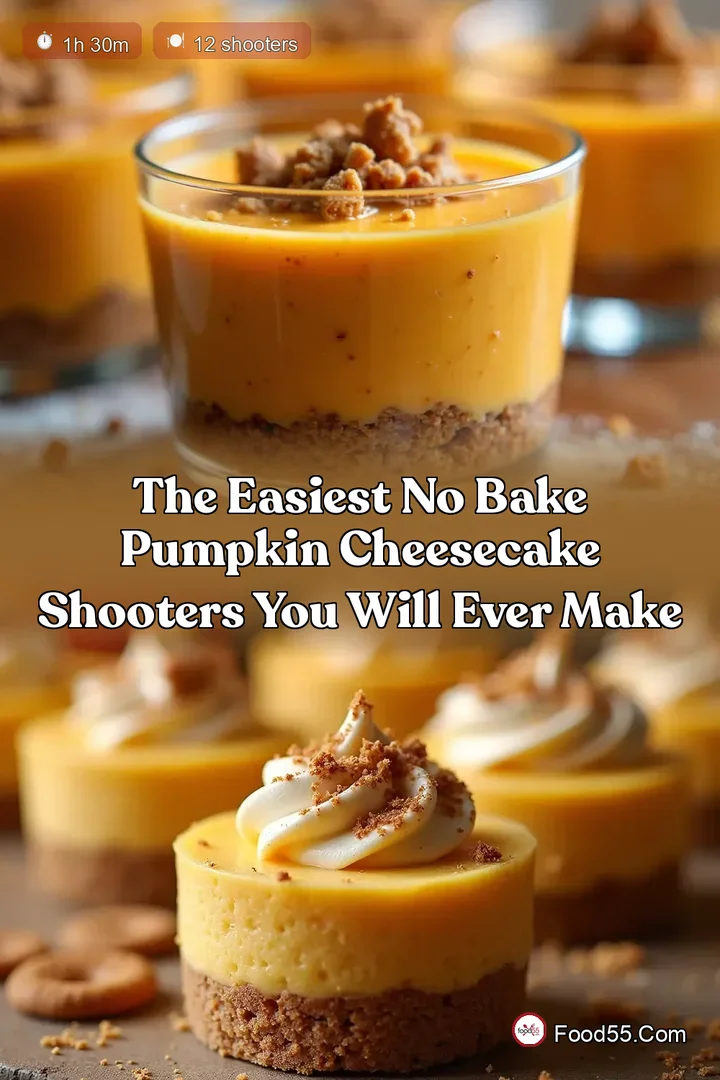 The Easiest No Bake Pumpkin Cheesecake Shooters You Will Ever Make