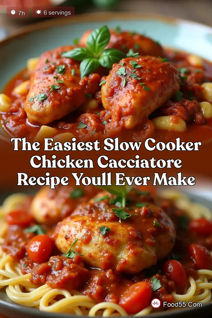 The Easiest Slow Cooker Chicken Cacciatore Recipe Youll Ever Make