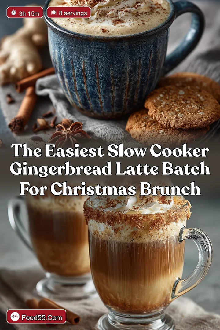 The Easiest Slow Cooker Gingerbread Latte Batch for Christmas Brunch