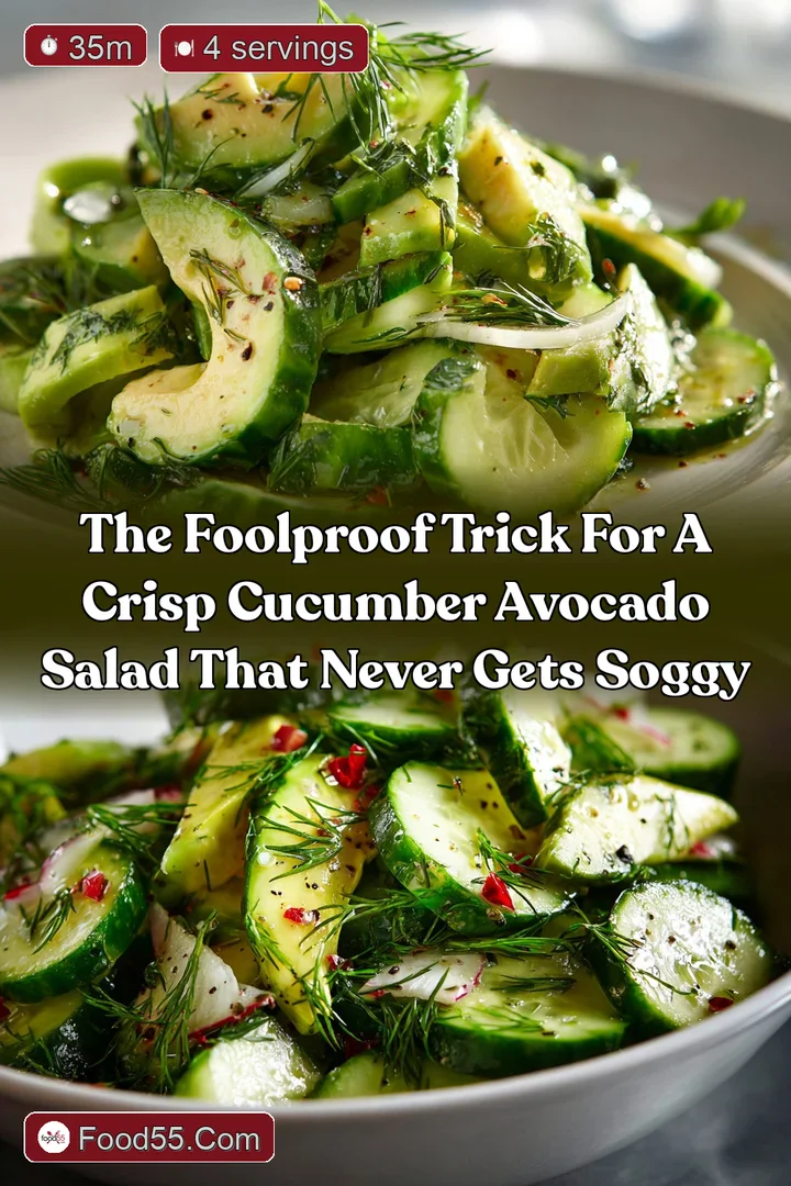 The Foolproof Trick for a Crisp Cucumber Avocado Salad That Never Gets Soggy