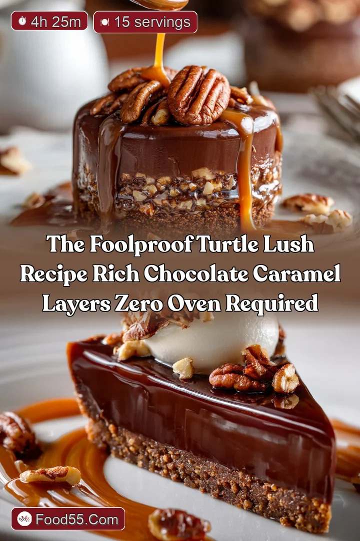 The Foolproof Turtle Lush Recipe Rich Chocolate Caramel Layers Zero Oven Required