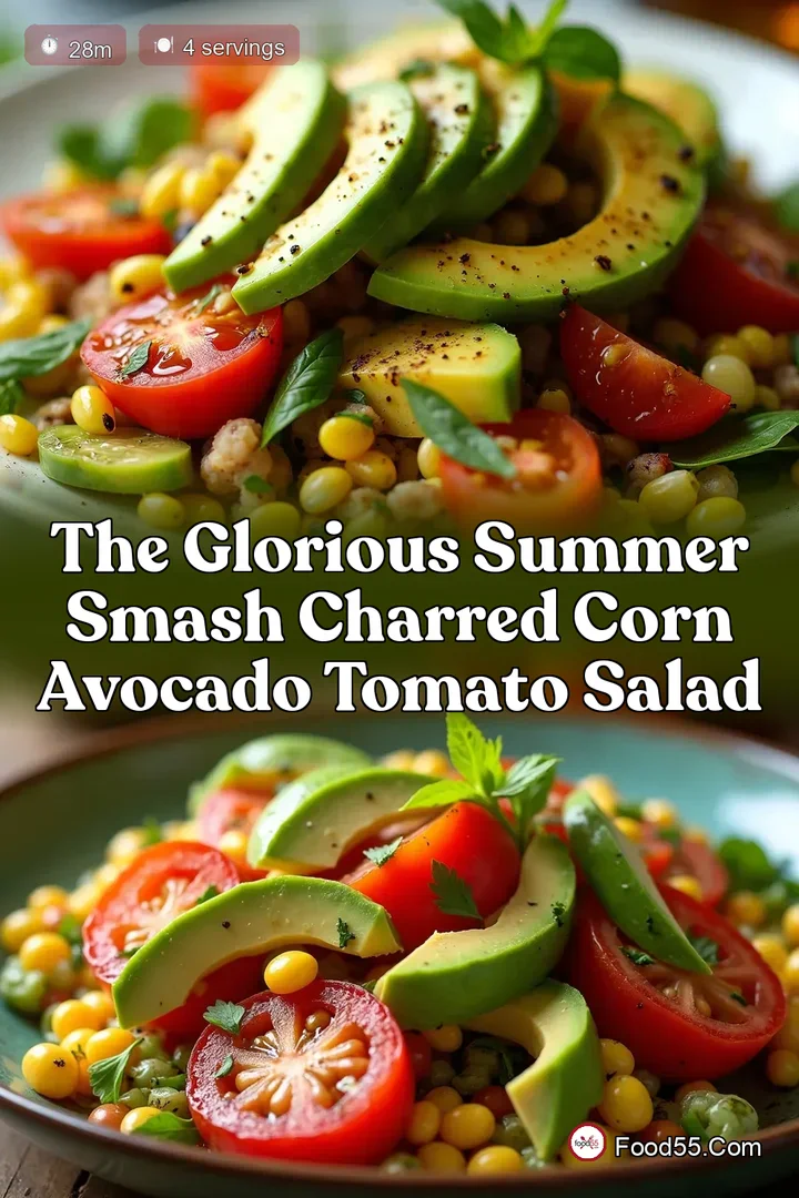 The Glorious Summer Smash Charred Corn Avocado Tomato Salad