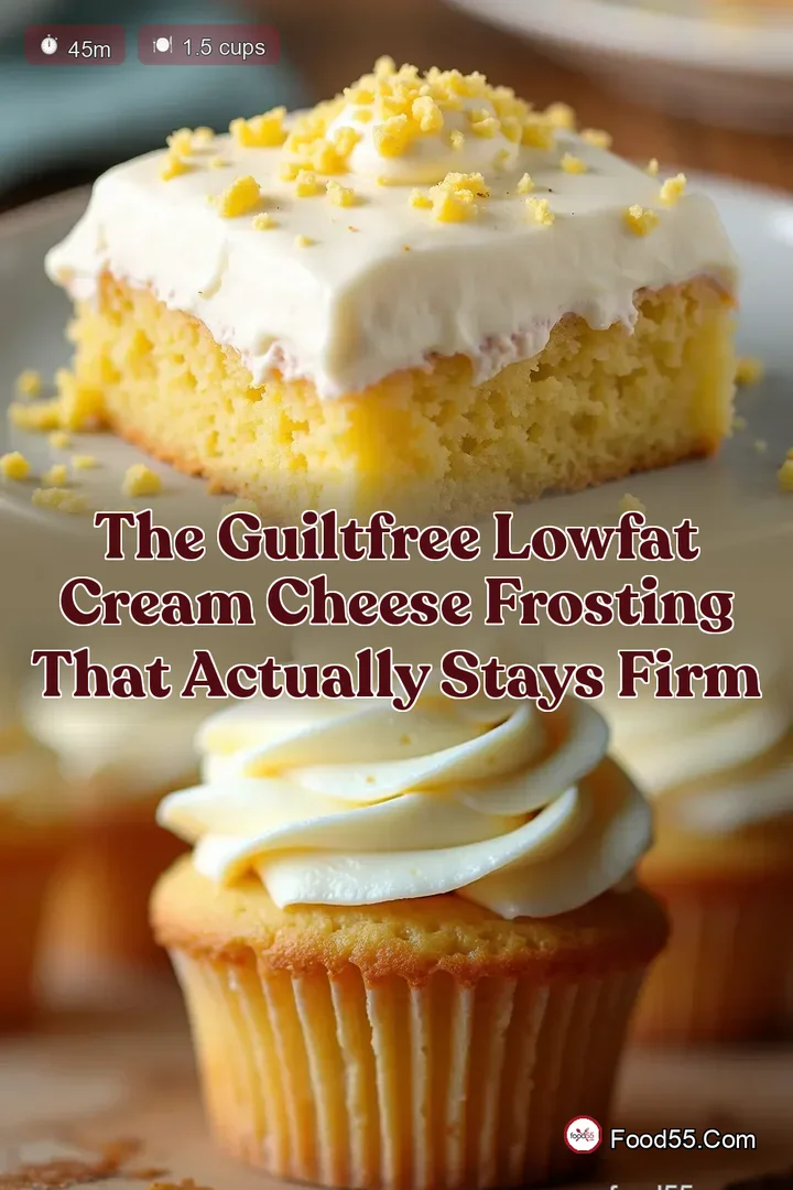 The GuiltFree LowFat Cream Cheese Frosting That Actually Stays Firm