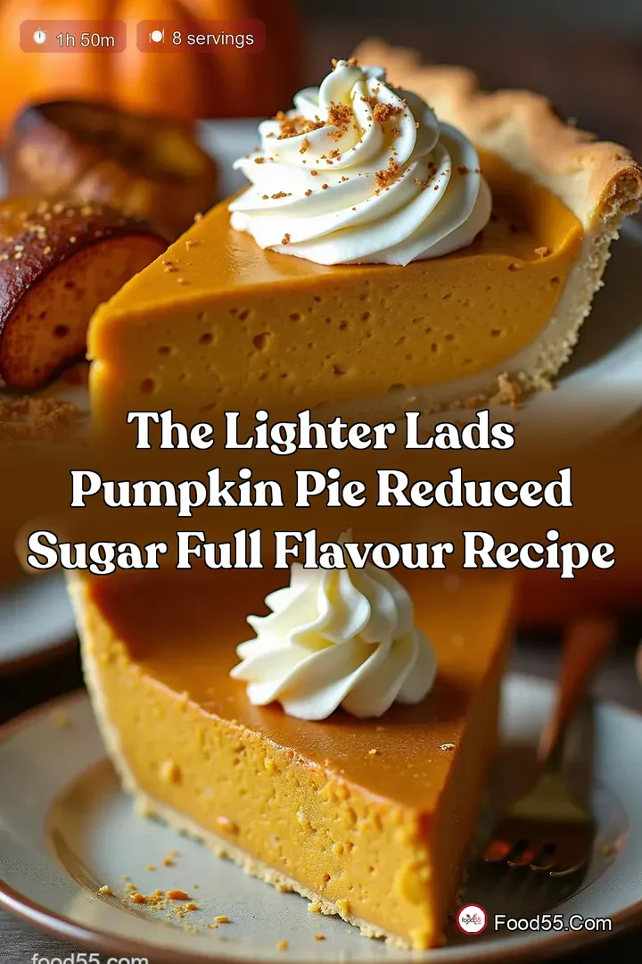 The Lighter Lads Pumpkin Pie Reduced Sugar Full Flavour Recipe