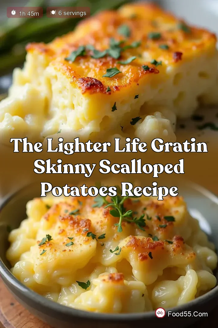 The Lighter Life Gratin Skinny Scalloped Potatoes Recipe