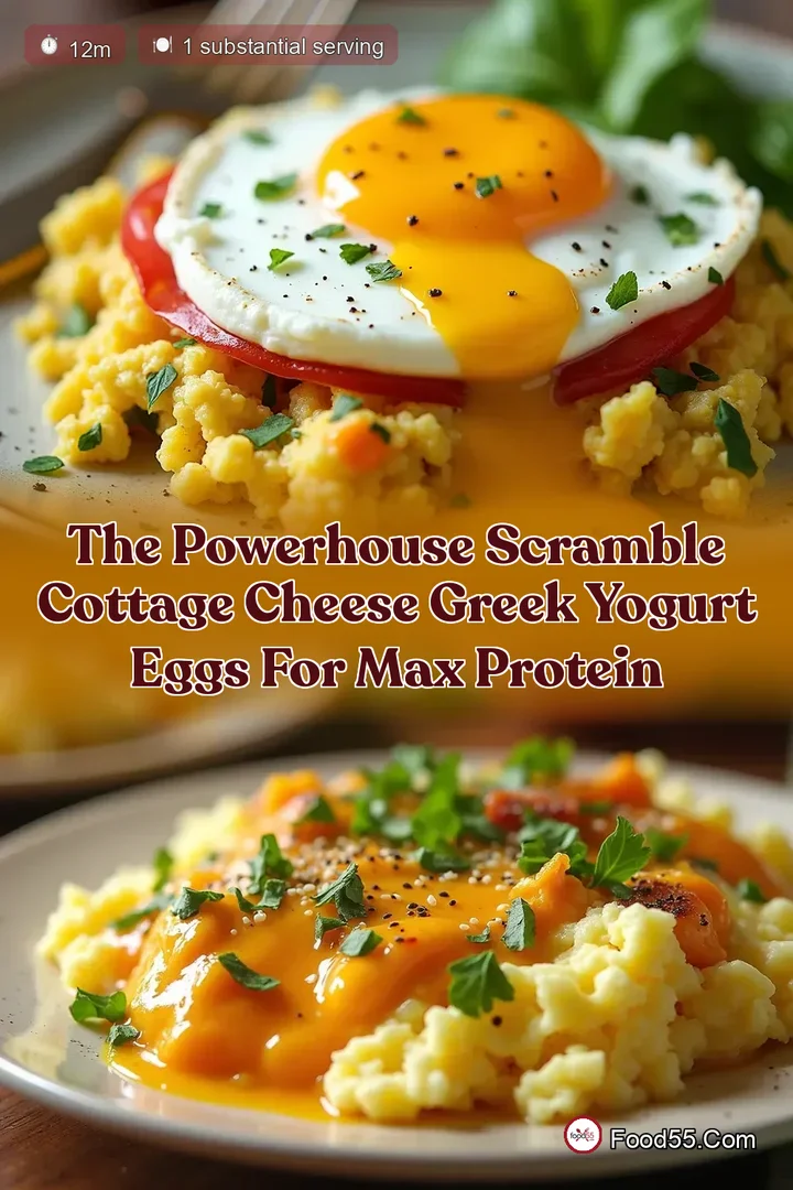 The Powerhouse Scramble Cottage Cheese Greek Yogurt Eggs for Max Protein