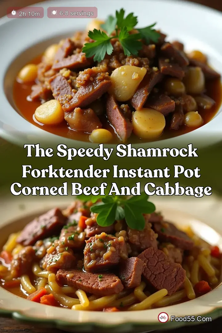 The Speedy Shamrock ForkTender Instant Pot Corned Beef and Cabbage