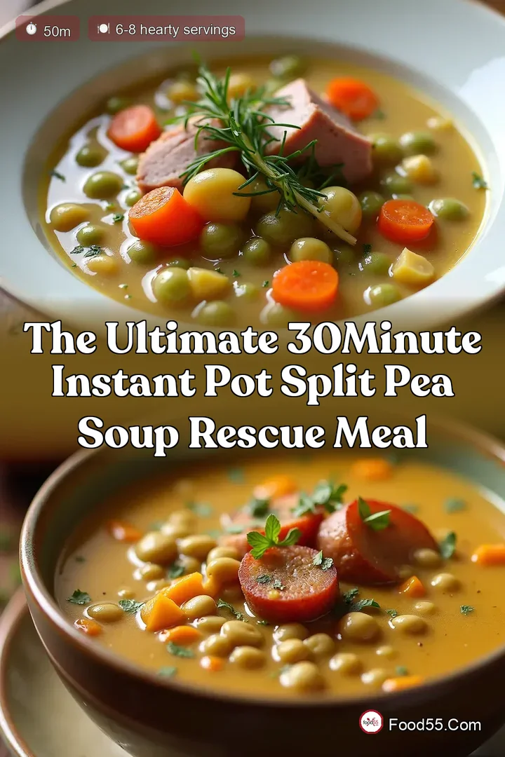 The Ultimate 30Minute Instant Pot Split Pea Soup Rescue Meal