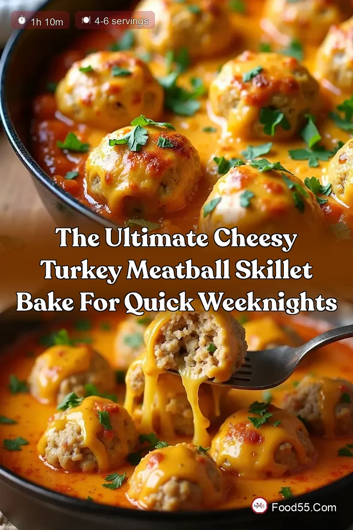 The Ultimate Cheesy Turkey Meatball Skillet Bake for Quick Weeknights