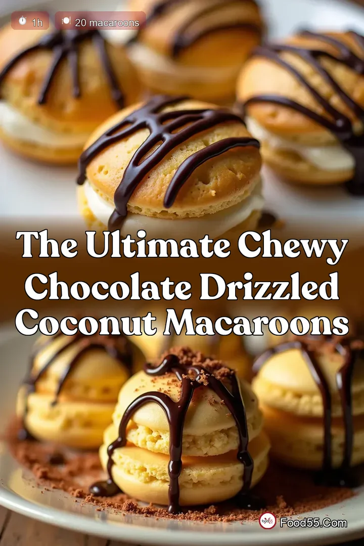 The Ultimate Chewy Chocolate Drizzled Coconut Macaroons
