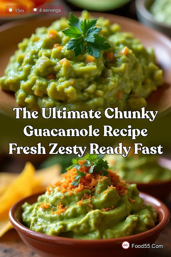 The Ultimate Chunky Guacamole Recipe Fresh Zesty Ready Fast