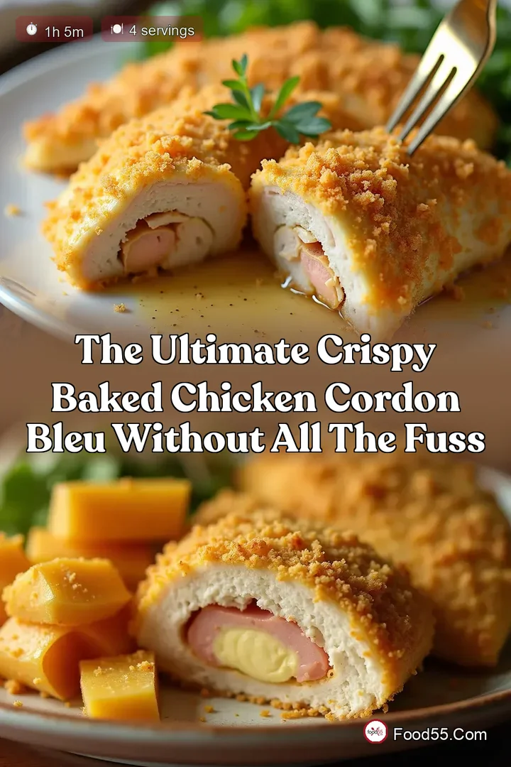 The Ultimate Crispy Baked Chicken Cordon Bleu Without All the Fuss