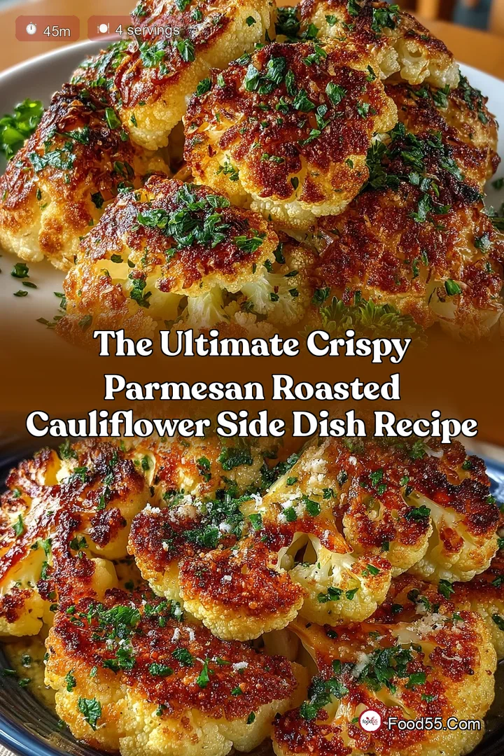The Ultimate Crispy Parmesan Roasted Cauliflower Side Dish Recipe