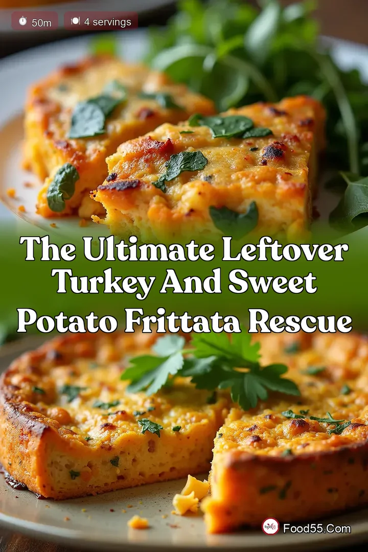 The Ultimate Leftover Turkey and Sweet Potato Frittata Rescue