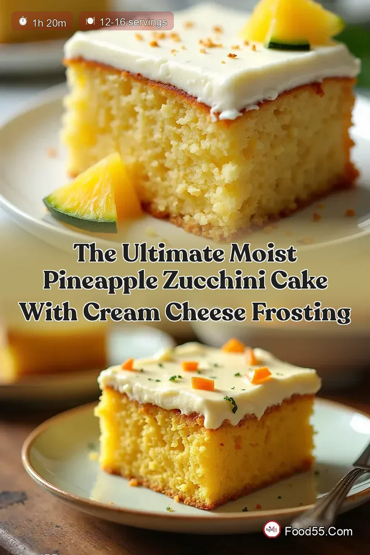 The Ultimate Moist Pineapple Zucchini Cake with Cream Cheese Frosting