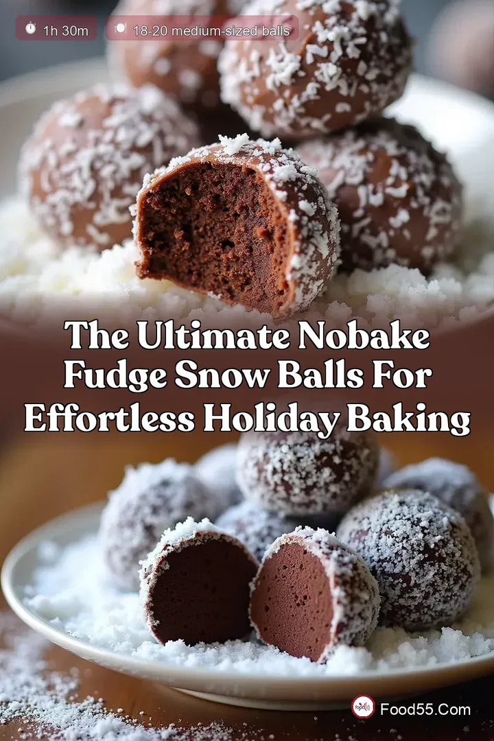 The Ultimate NoBake Fudge Snow Balls for Effortless Holiday Baking
