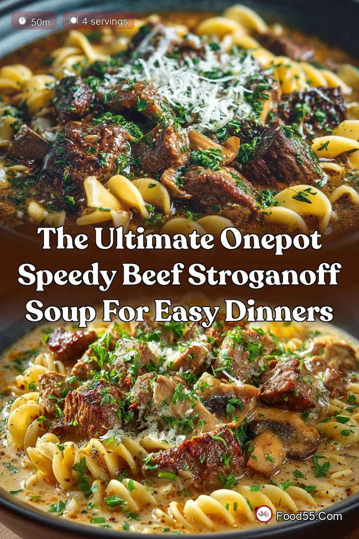 The Ultimate OnePot Speedy Beef Stroganoff Soup for Easy Dinners