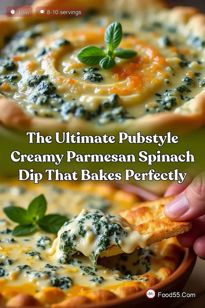 The Ultimate PubStyle Creamy Parmesan Spinach Dip That Bakes Perfectly