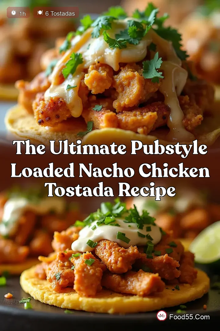 The Ultimate PubStyle Loaded Nacho Chicken Tostada Recipe